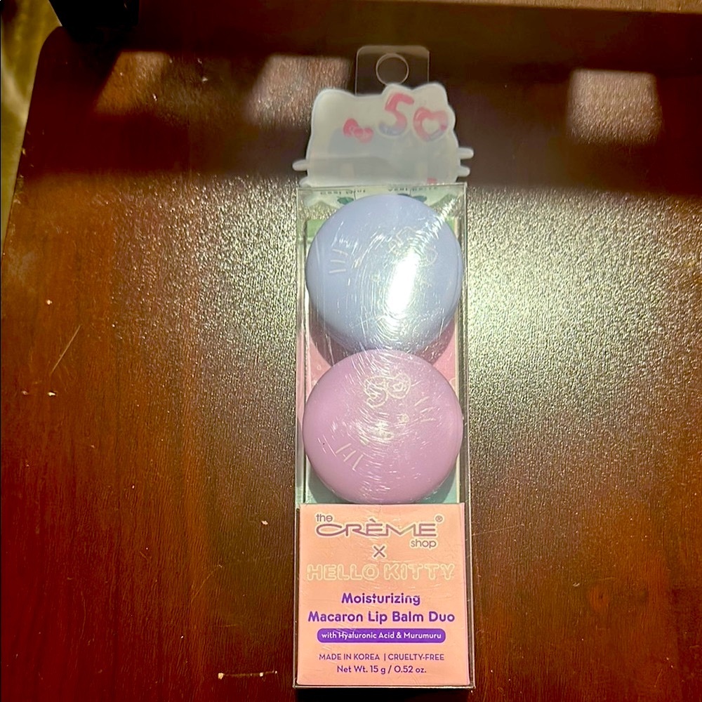 The Crème Shop x Hello Kitty Macaron Lip Balm Duo